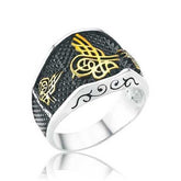 Silver Tughra Men's Ring